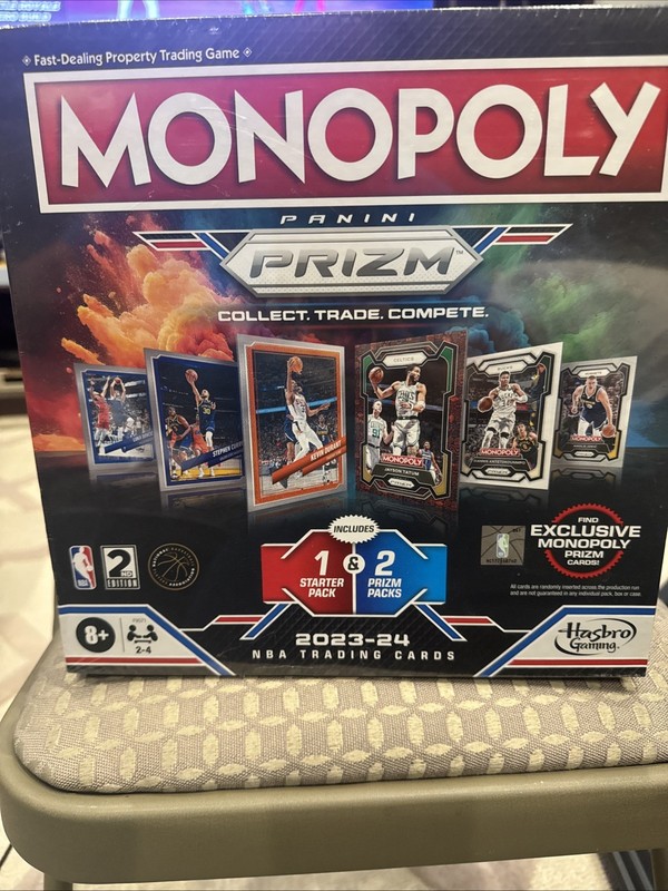 NEW Monopoly Prizm NBA 2nd Edition Board Game COMPLETE 2023-24 Hasbro Gaming