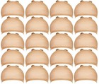Teenitor Wig Cap, 20pcs Stocking Caps for Wigs, Tan Wig Cap for Women, Stretchy 