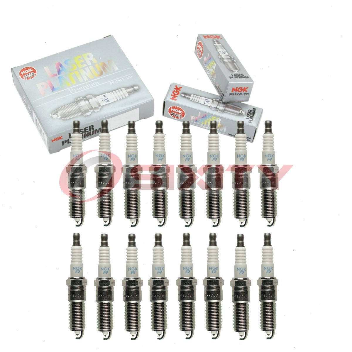 16 pcs NGK Laser Platinum Spark Plugs for 2012-2014 Chrysler 300 6.4L V8 - ra