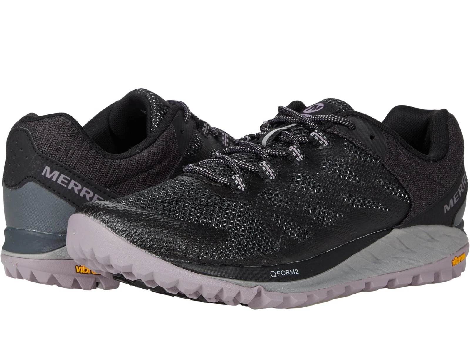 Merrell Antora 2 J035626 Black Ladies Womens Lace Up Trail Running Trainer Shoe