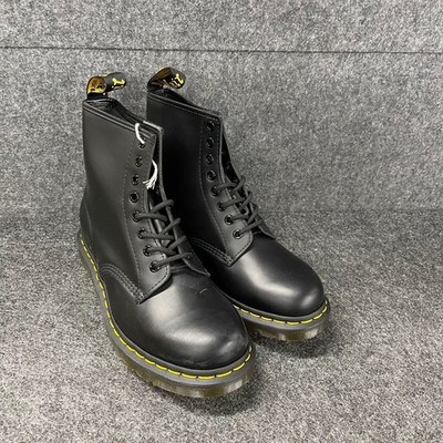 DR.MARTENS 1460 Smooth Leather Lace Up Boots Unisex Size M7/W8 Black