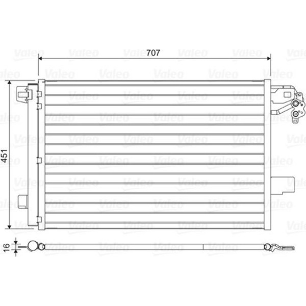 Valeo 814461 Kondensator Klimaanlage FüR VW Transporter Multivan California T5-image