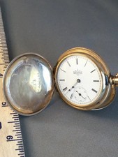 Antique Small Gold-Filled Elgin Case Pocket Watch from 1893
