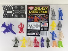 Tim Mee Toy Galaxy Laser Team Mini Space Figures  Accessories Set Lot 3 