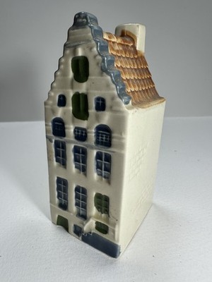 Vintage Sammlerstück Keramik handbemalt Holländisches Haus Singel 64 Amsterdam Wohndeko 