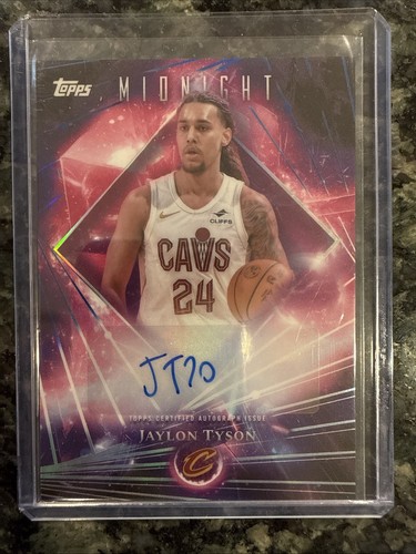 Jaylon Tyson – 2025-26 Topps Midnight Basketball · Dark Matter Autographs #DMA-JT Jaylon Tyson