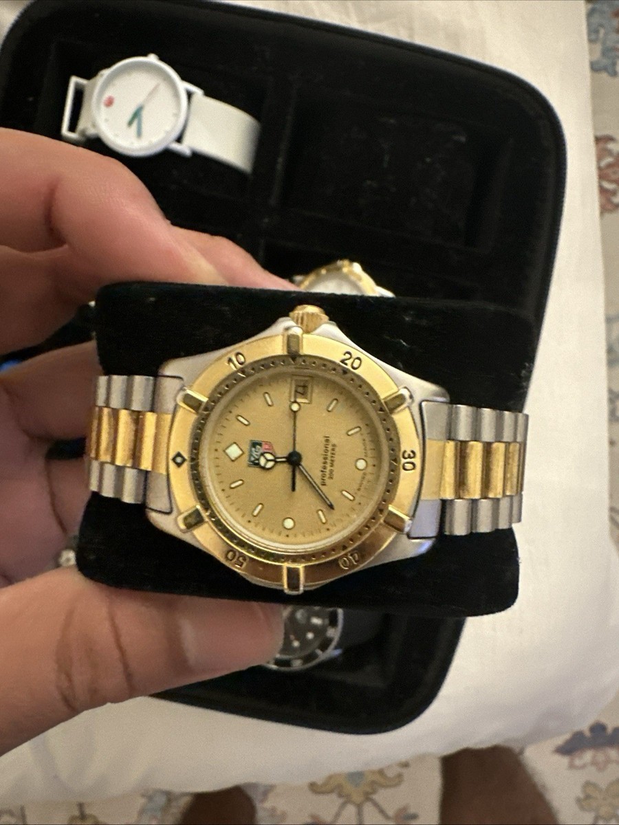 稼働 TAG HEUER タグホイヤー 964.006 プロフェッショナル TAG Heuer 2000 Gold Unisex Adult Watch - 964.006 for sale online