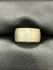 Vintage 9MM Sterling Silver Band Ring 3.8 Grams Size 5.75 A22