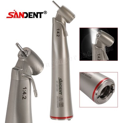 Dental 45 Degree LED Contra Angle Surgical Handpiece 1:4.2 Increasing external