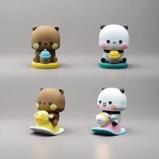 4PCS Bubu Dudu Bears Cute Cartoon Figure Desktop Decoration Ornament, Cute... 