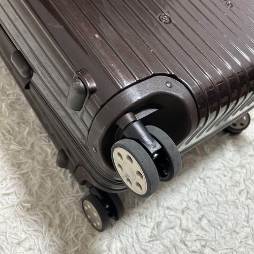 RIMOWA Valigia da Trasporto 4 Ruote Marrone Salsa Alluminio Marrone - Foto 13 di 20