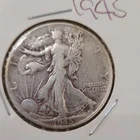 1945 Liberty Walking Half Dollar Silver 50C Coin Circulated Uncertified