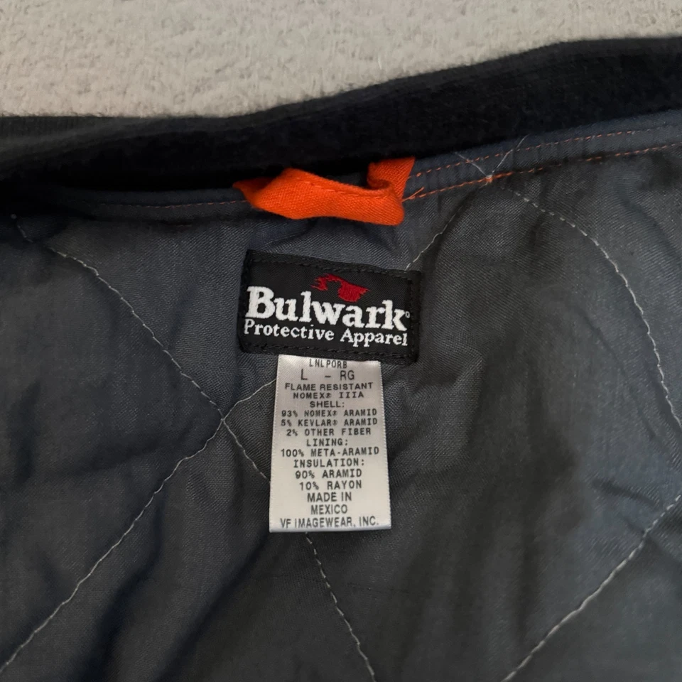 Chaqueta Bulwark FR Para Hombre Talla Grande RG Naranja Botón a Presión Foto 2 de 4