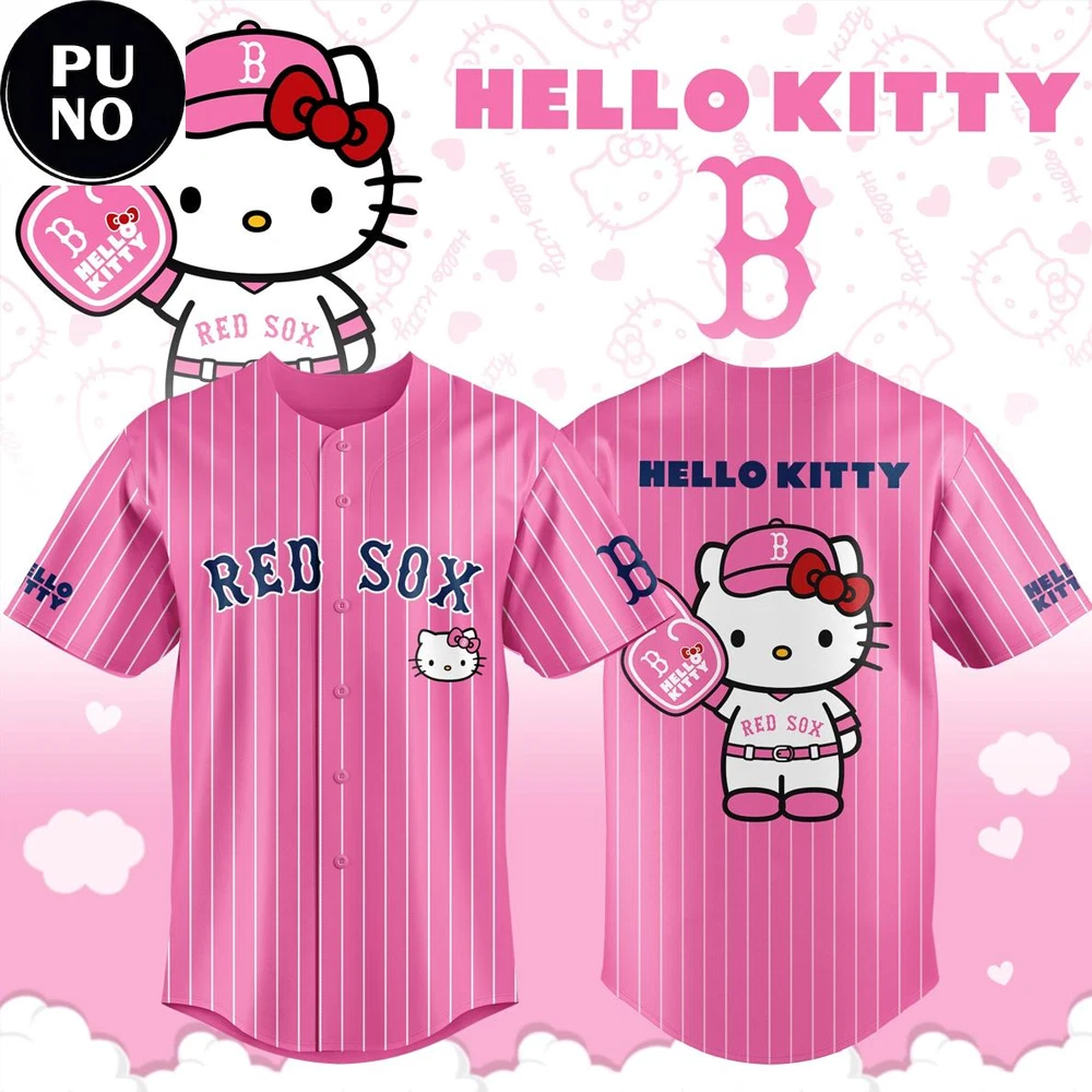 Red Sox x Kitty Pink Night 2026 Baseball Jersey