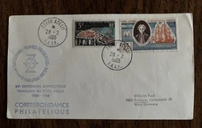 FRANCE - FSAT TAAF - #20 and #25 On Cover  To Germany - Hard To Find