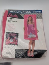 Barbie Box Halloween Costume Adult One Size Pink White Fabric Box New