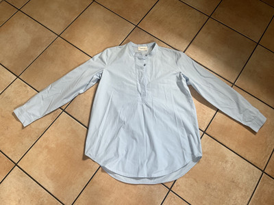 Cartoon Bluse Hemdbluse Gr. 36 neu hellblau