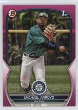 2023 Bowman Prospects Fuchsia 107/299 Michael Arroyo #BP-63 0fz3