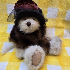 Vintage Boyds T.J.'s Best Dressed Dixie Hackett Teddy Bear Plush Small Brown Hat