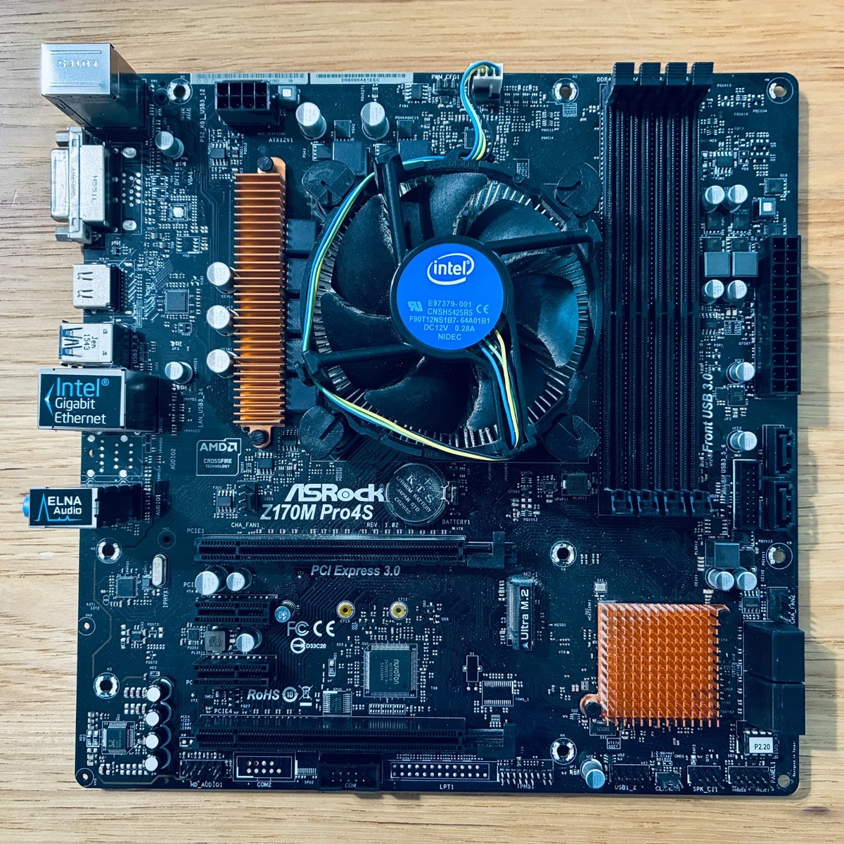 自作PC ASRockZ370PRO4&intelG5420 ASROCK Z170 Pro4S Motherboard with Intel i5-6600 & CPU Fan (no RAM