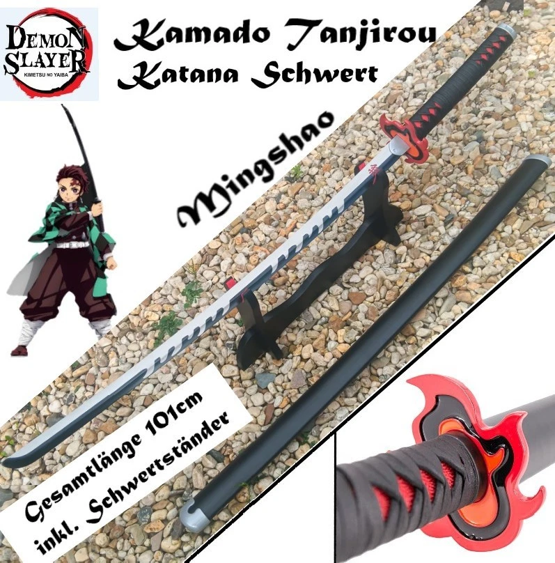 EA SPORTING NEU DEMON SLAYER Mingshao Samurai Katana Schwert 101cm für Cosplay Fans NEW LARP