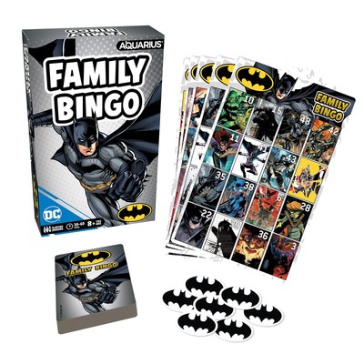 AQUARIUS DC Comics: Batman Family Bingo Game - Fun Family Party Game for Kids, T