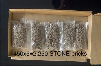 Miniatur und Basing 450x5=2250 STEIN Farbsteine. Ideal für 28mm, 32mm 40k