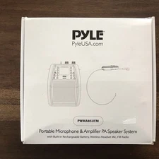Pyle Portable PA Speaker & Microphone System - PWMA85UFM Good Condition