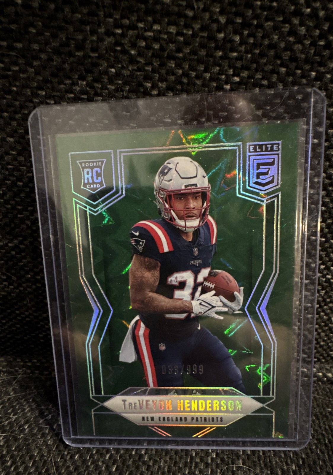 2025 Donruss Elite - Treveyon Henderson #152 Green Status Explosion 33/999 (RC)