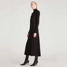 Halston Aaliyah Jersey Turtleneck Dress - XS NEW