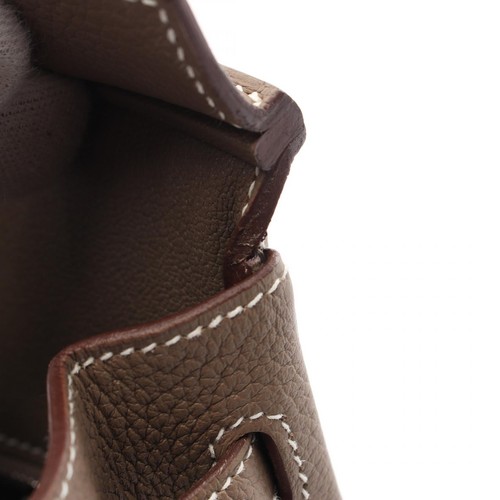HERMES Birkin 25 Handtasche Z 041344CK Togo Leder Etoupe Gebraucht SHW - Bild 11 von 11