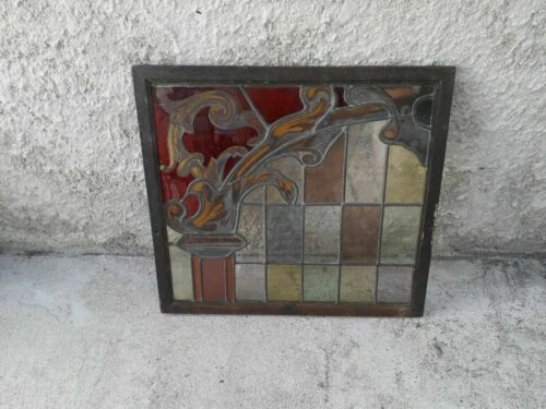 Éléments d'architecture vitrail art déco