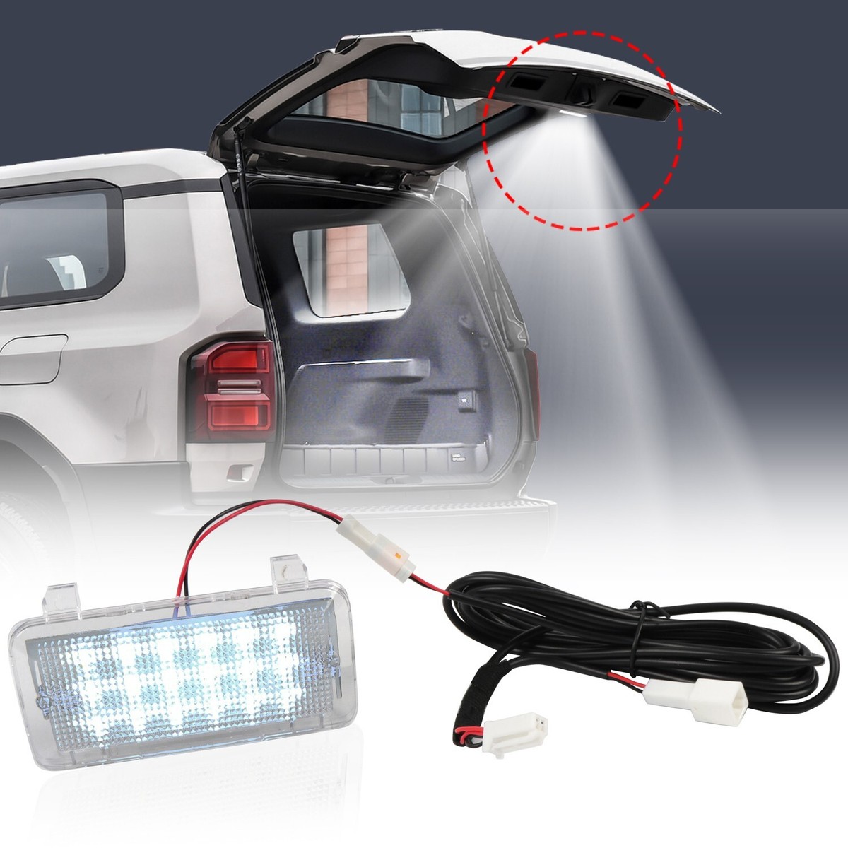 for Toyota Land Cruiser 2024 2025 Rear Hatch Power Tailgate LED