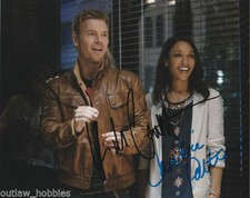 The Flash Candice Patton Rick Cosnett Autographed Signed 8x10 Photo COA E