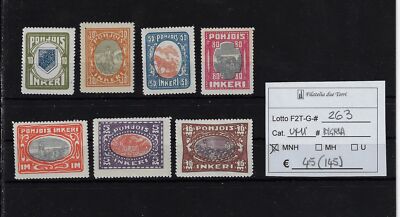 Finnland Ingria 1920 verschiedene Motive Unif von 8 bis 14
