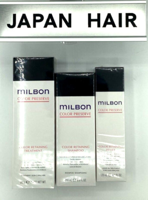 MILBON COLOR PRESERVE ヘアケアセット Milbon COLOR PRESERVE Shampoo200 ml+Treatment200 g+Primer120 ml
