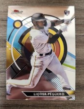 2023 Topps Finest #83 Liover Peguero Rookie Card Pittsburgh Pirates