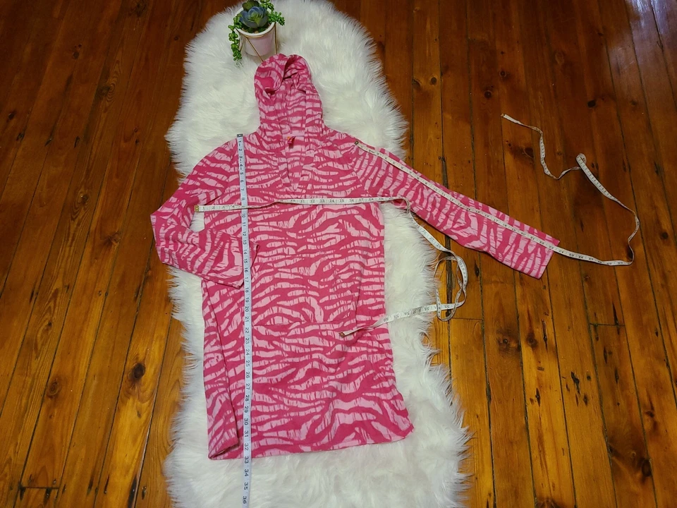 Pijama Jenni by Jennifer Moore rosa estampado de cebra ropa de dormir ~ talla pequeña Foto 3 de 4