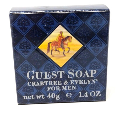 Vintage 1984 Crabtree & Evelyn Soap For Men Hotel Travel Bar 1.4oz New In Box