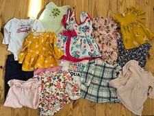 Girls Clothes Lot 15 3-6 Months Dresses And Outfits PJ  s Etc Old Navy Carters