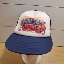 Old Farts Wife 1986 Hat Snapback Baseball Vintage Cap Trucker 80s funny Vegas