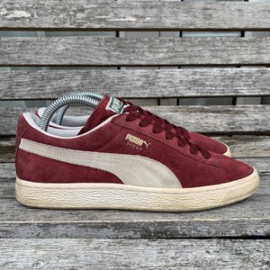 Puma Gamuza Clásico Zapatillas Borgoña Vino Rojo Zapatillas Bajo Top Zapatos  Casuales UK 6 | eBay