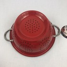 Master Chef TV Series 5 Quart 11” Red Colander Stainless Steel ...