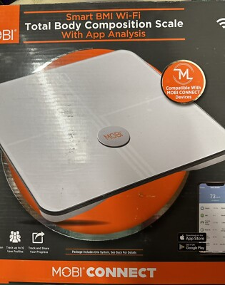 #ad Mobi Connect Total Body Composition Scales BMI APP BNIB $35.00