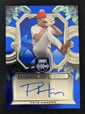 2023 Panini Elite Extra Edition Pete Hansen #HG-PHS Hidden Gems Blue Cardinals