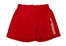 SPEEDO Mens Swimming Water Shorts Red Elasticated Drawstring UK S 12 30"/32"