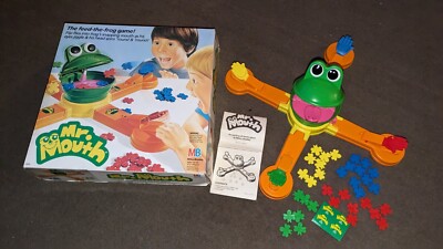 Vintage Mr. Mouth Motorized Child Skill Action Board Game Milton Bradley 1987