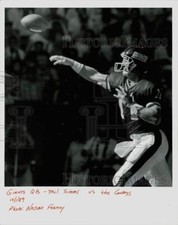 1989 Press Photo Giants Football Quarterback Phil Simms at Cowboys Game