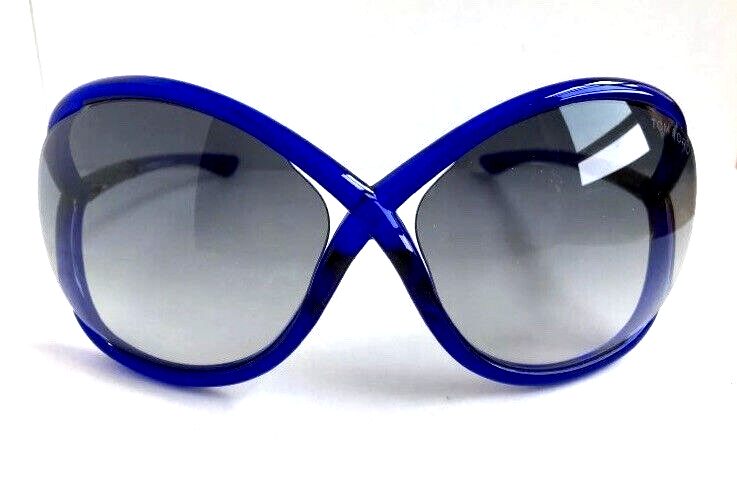 美品✨TOM FORD Whitney TF990B ブルー系 Authentic Tom Ford TF9 Whitney Oversized 64mm Blue Women's