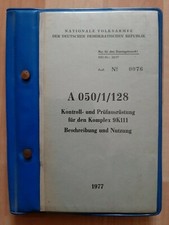 NVA Vorschrift A050/1/128 Kontroll- und Pr&uuml;fausr&uuml;stung Komplex 9K111 1977